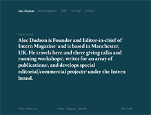 Tablet Screenshot of alecdudson.co.uk